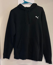 Puma Men's Pullover Hooded Sweatshirt Activewear Black Size M NWOT