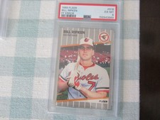 BILL RIPKEN 1989 FLEER FF ERROR CARD PSA 6 EX - MINT CARD # 616