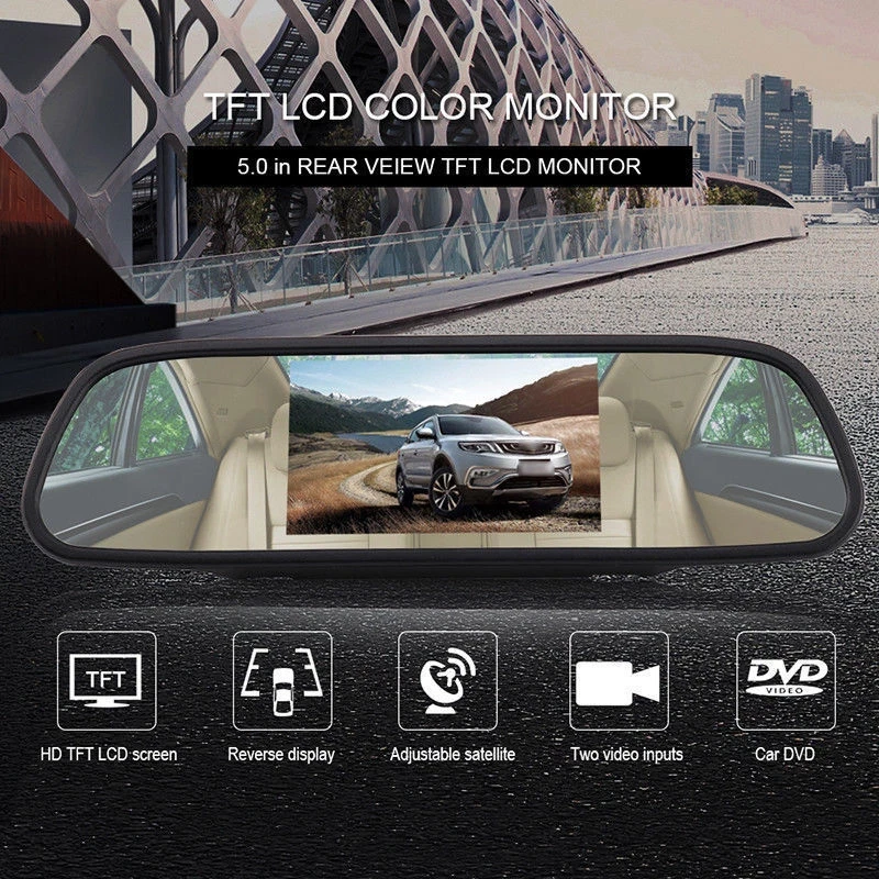 Suitable for Ford Transit Mk7 Reversing Camera + 5'' LCD Rearview Mirror Monitor - Image 2 of 4