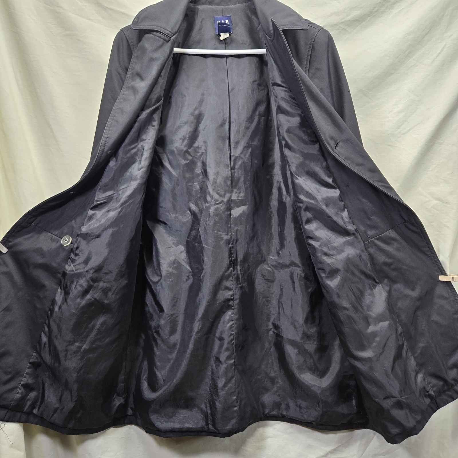 GAP Black Peacoat Jacket Softshell Double Breaste… - image 9