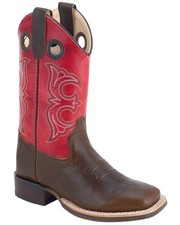 Old West Boys' Western Boot - Broad Square Toe - BSY1999