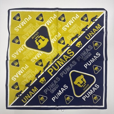 UNAM PUMAS Liga MX Face Mask Bandana Multi-Use Handkerchief Soccer 21'' x 21''