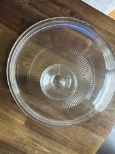 VTG Pyrex 8  Clear Glass Lid Ribbed 2 Qt Mixi...