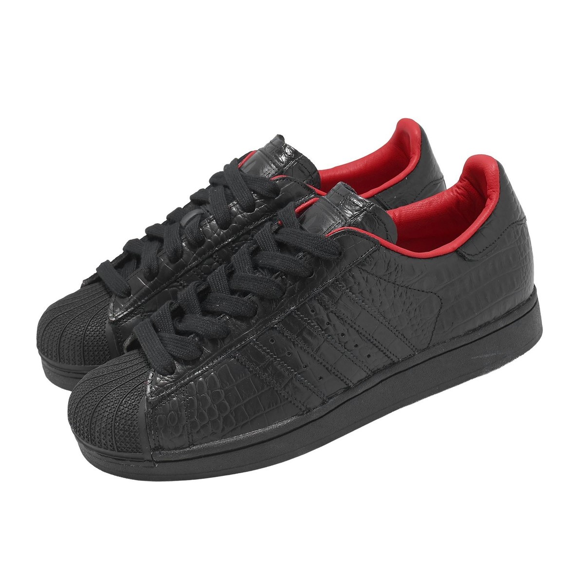 Size 8 - adidas Superstar 2 Croc Black for sale online | eBay