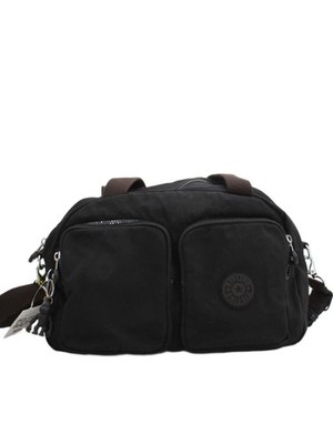 Kipling Herren Tasche schwarz 100% Nylon Umhängetasche