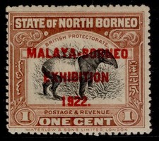 NORTH BORNEO GV SG253f, 1c brown, M MINT. Cat &pound;50.