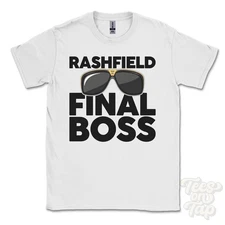 RASHFIELD FINAL BOSS T-SHIRT funny xmas gift argyll & bute ardbeg sandhaven