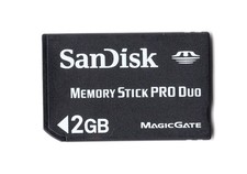 SanDisk 2GB Memory Stick Pro Duo Magic Gate Memory Card For Sony Camera / PSP