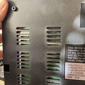 Sega Saturn Black Console Bundle MK-80000A w/ OEM Controller And Game