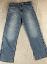 Levi Strauss womens light wash vintage high rise straight denim jeans size 10