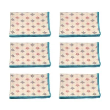 Calabria Japan Border Star Microfiber Cleaning Cloth Butterscotch 6 Pack Cleans