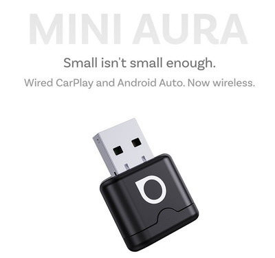 2026 Ottocast Mini Aura Wireless CarPlay/Android Auto Adapter USB Dongle 2in1 5G