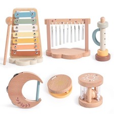 Baby Montessori Musical Instruments,Wooden Percussion Xylophone Musical Toys ...