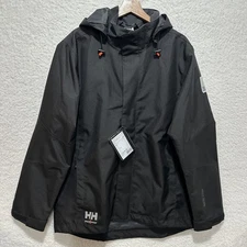 Helly Hansen Oxford Shell Waterproof Full Zip Jacket Size XL Patch Logo Company