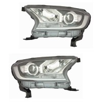 Halogen Scheinwerfer Set Links & Rechts Hauptscheinwerfer H11 FüR Ford Ranger
