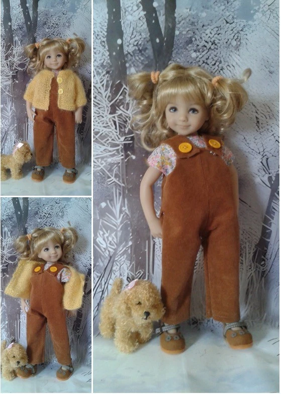 Patron PDF d'un ensemble d'hiver au crochet pour poupée Little Darling