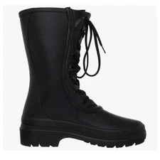 Le Chameau Bottine Saiga Womens Boots Black Rubber Size 7 US 5 UK NIB Waterproof