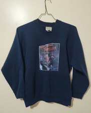Vintage 80s 90s Michael Jackson Thriller Music Video Promo Sweatshirt L 23x26"