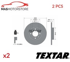 BREMSSCHEIBEN SATZ PAAR HINTEN TEXTAR 92325903 2PCS A FÜR PEUGEOT 208 II E-208