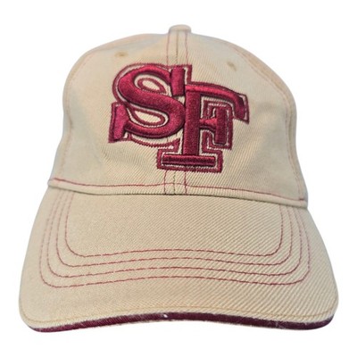 San Francisco Lunza Hat Cap SF Logo Beige Maroon Adjustable  Football Fans