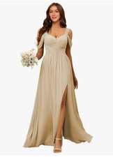 Champagne Bridesmaids Dress Size 2