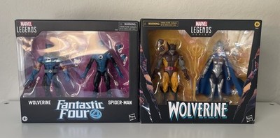 Hasbro Marvel Legends 2 Pack LOT Fantastic Four Wolverine & 50th Aniv Wolverine