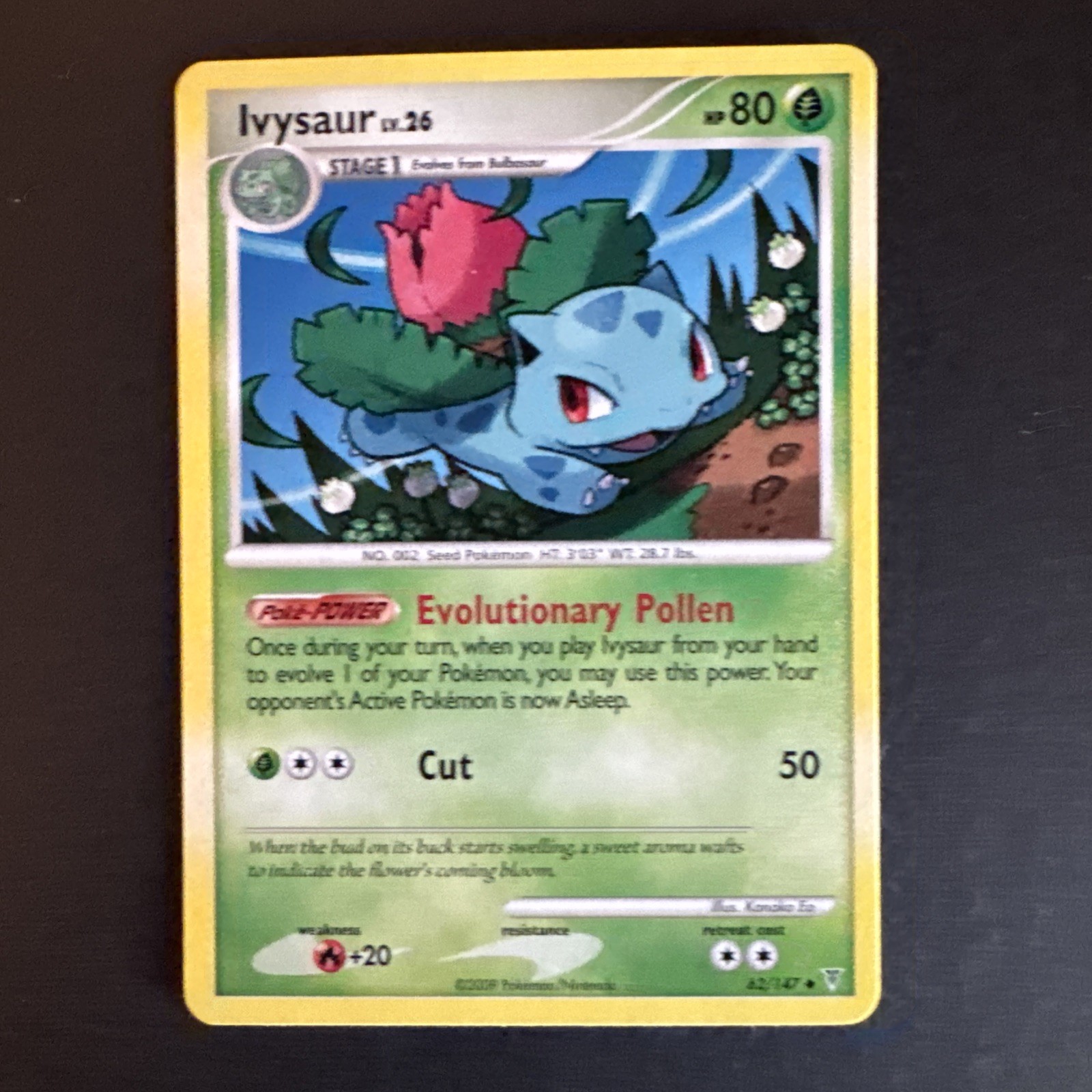 Ivysaur 62/147 LP 2009 Supreme Victors Regular Card Pokemon TCG