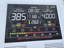 16-in-1 Air Quality Monitor Indoor with 7AQI Beep Alarm, CO2 Monitor, Air ...