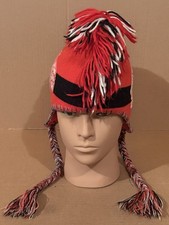 Chicago Blackhawks Winter Hat- Beanie With Ear Flaps-Reebok-Face Off Collection
