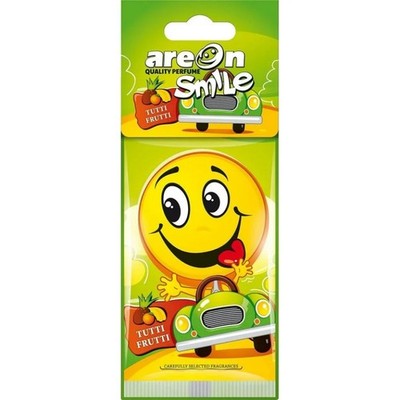 3x Areon Smile Hanging Car Air Freshener Tutti Frutti Auto Fragrance Room 1ct