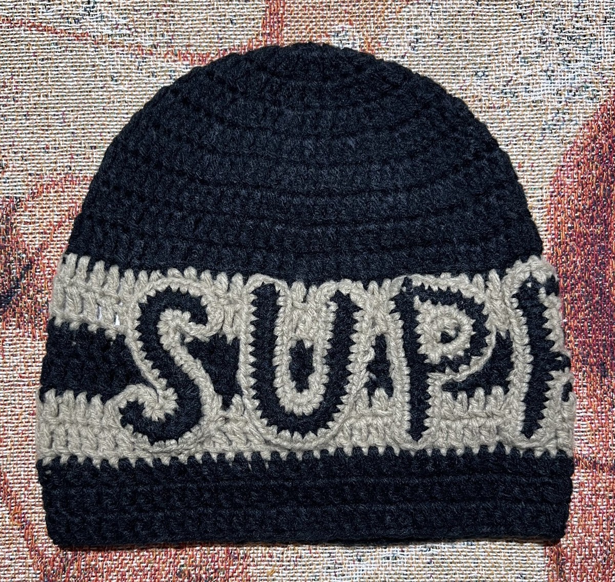 帽子 Supreme Crochet Logo Beanie Black Supreme Crochet Logo Beanie Black Brand New | eBay