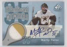 2005 SP Game Used Edition Significant Numbers 23/35 Marty Turco #SN-MT Auto 0uj7
