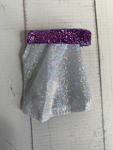 Barbie Sindy Doll Silver Holographic Shiny Skirt With Belt Clothes Clothing (S2) - Picture 2 of 5