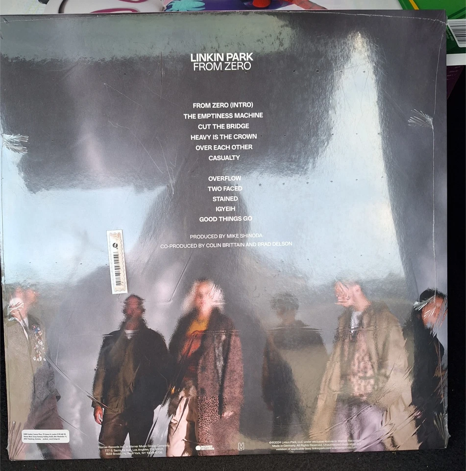 Linkin Park From Zero Vinyl Record - brand new, unopened, transparent petrol ed. - Image 2 of 2