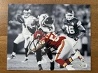 KANSAS CITY CHIEFS DERRICK JOHNSON SIGNED 8x10 BAS COA AUTHENTIC BECKETT NFL