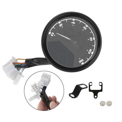 12000RPM 8-18V Motorcycle Speedometer Digital LCD Odometer Speedo Meter Gauge *v