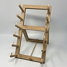 Wooden Counter Top Display Stand, 6 Levels Ideal for Small Plaques Rulers & More