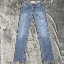 Ariat Jeans Womens 29L Blue Medium Wash Mid Rise Straight Denim