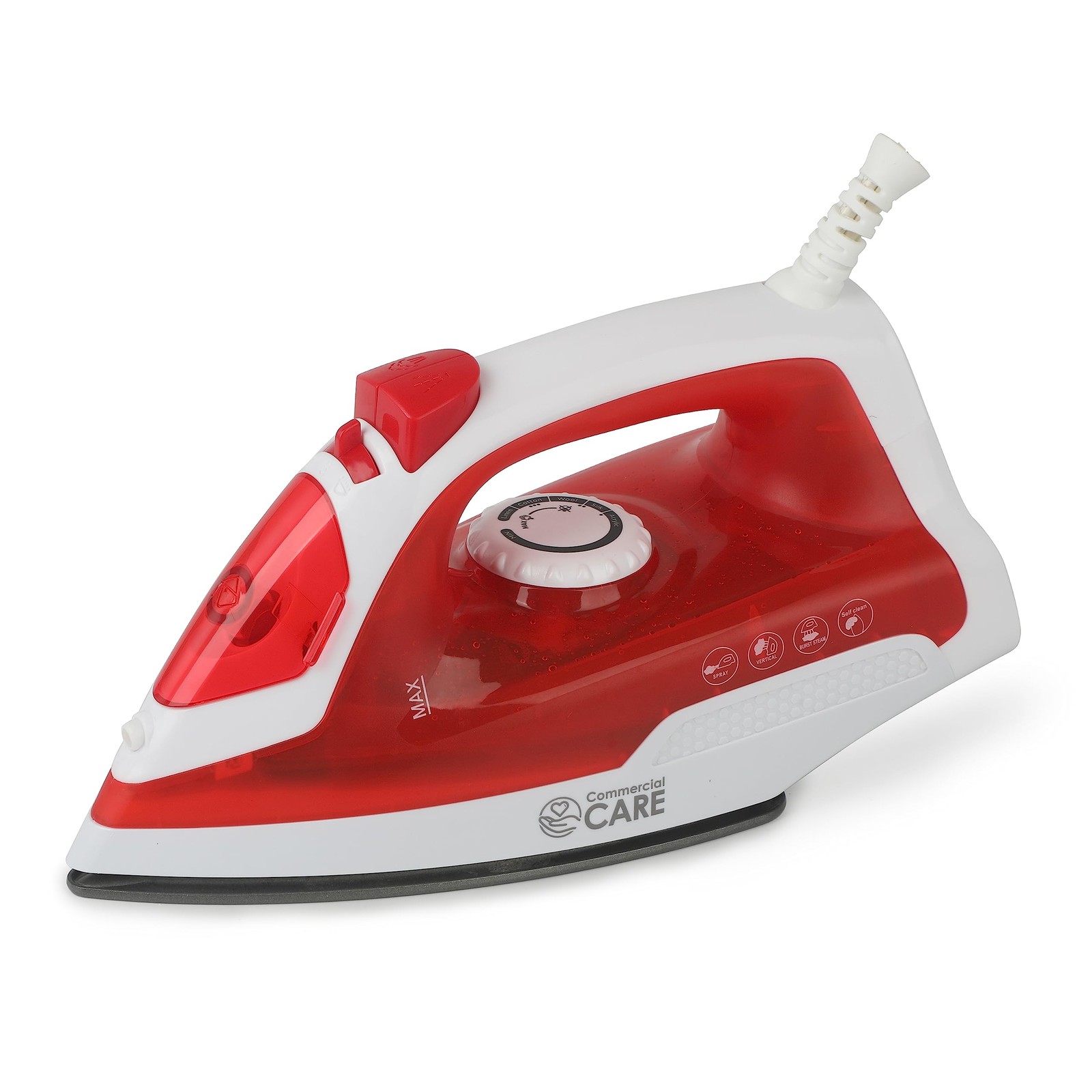 Steam Iron, 1200 Watt Portable Iron, Self-Cleaning Steamer for Clothes with N...