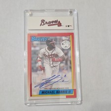 Topps 2025 Series 1 Michael Harris II Braves 1990 Auto Insert #90AU-MH