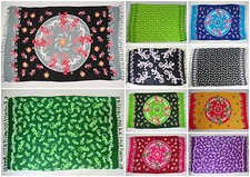 Sarong Pareo Strandtuch Wandbild Bild Wickelrock Gecko Hibiskus Blume Mandala