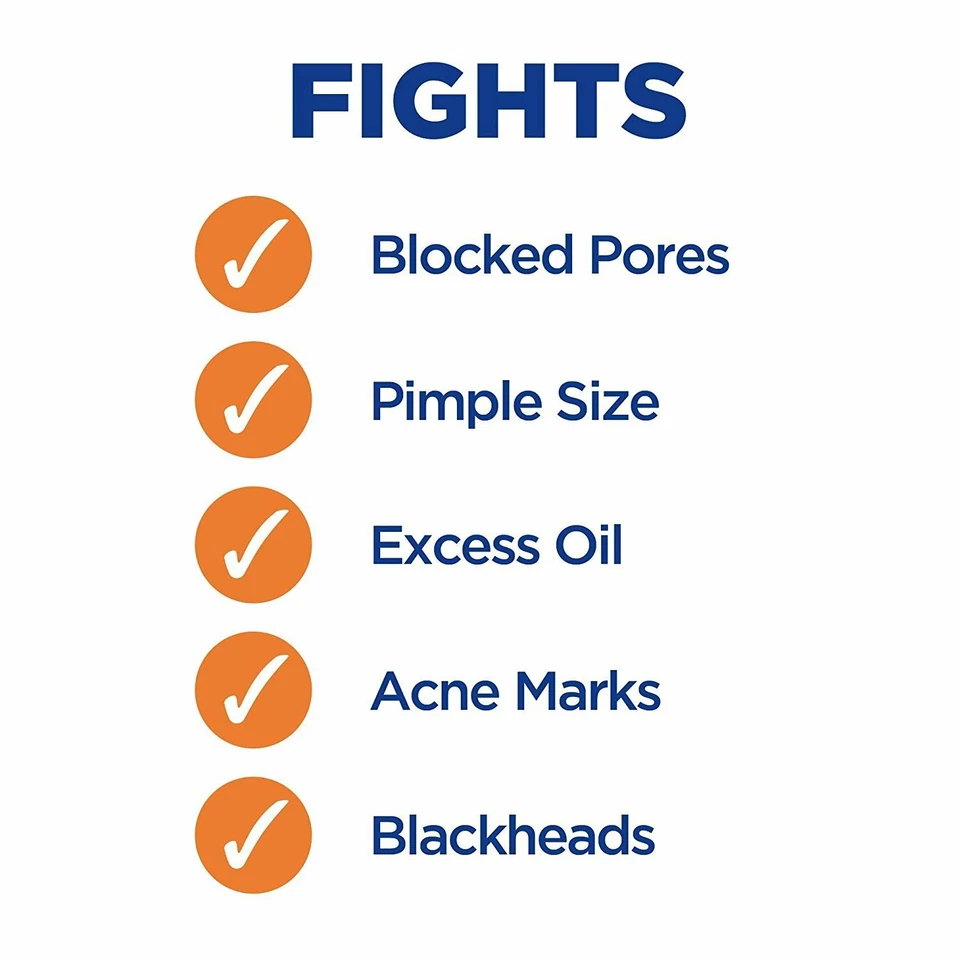 Clearasil 5 en 1 lavado facial exfoliante medicado control obstinado del acné 6,78 oz Foto 3 de 3