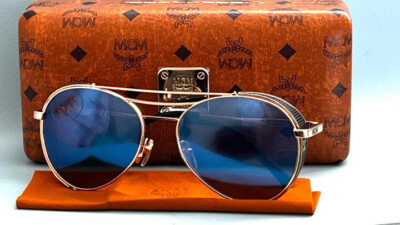 MCM Italy 101S 002 Aviator Metal Gray Mirrored Sunglasses  display picture 1