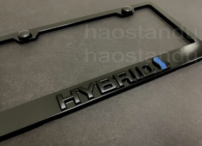 1x (black/red) BRABUS 3D Emblem BLACK Stainless License Plate - Foto 10