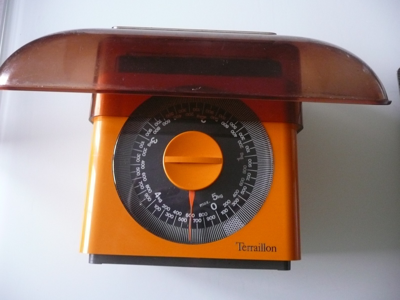 Balance Mécanique Vintage Terraillon 4000 - Orange, Fonctionnelle, Plastique