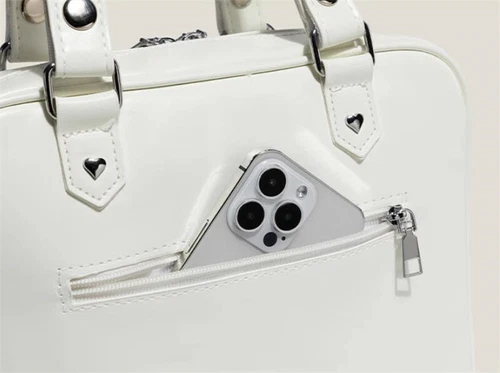 Lolita transparent PU ItaBag shoulder bag handbag JK uniform mailman bag- - Picture 11 of 30