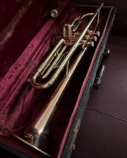 York Custom Bb Trumpet 1951 SN 172209 Gold Brass bell rare 