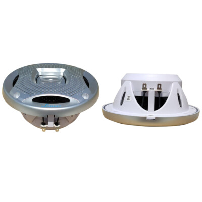 2 Lanzar AQ5CXS Lautsprecher Wasserdicht 2 Vie 5,25 '' 200 RMS Farbe Argentoatn