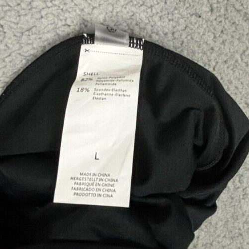 ATTRACO Womens Athletic One Piece Boyleg Swimsuit Black Large New With