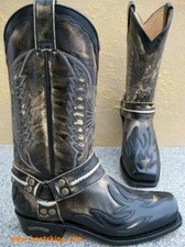 Sendra Boots stivali da motociclista 6341 nero - bianco stivali da agricoltore fatti a mano taglia 38 - 41